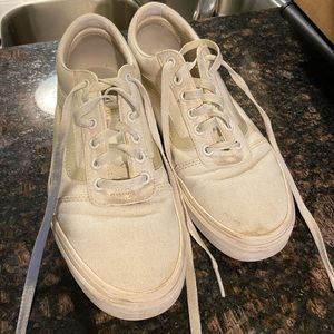 Cream Vans Sk8 Low Shoes
